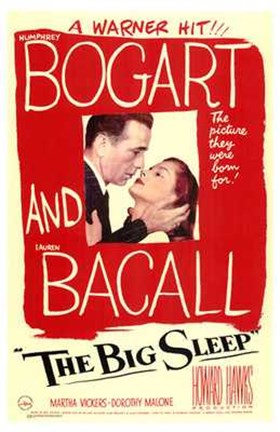 Framed Big Sleep Red Sketch Print