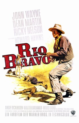 Framed Rio Bravo - cowboy Print
