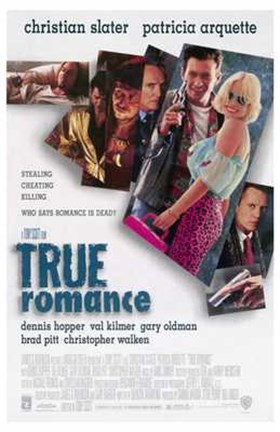 Framed True Romance - Christian Slater Print
