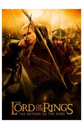 Framed Lord of the Rings: Return of the King Legolas Print