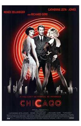 Framed Chicago Richard Gere Catherine Zeta Jones Zenee Zellweger Print