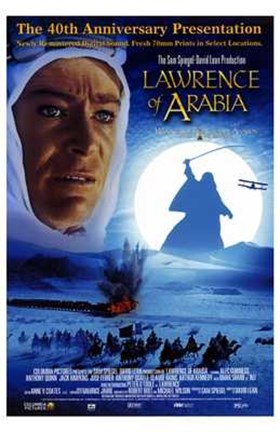 Framed Lawrence of Arabia 40th Anniversary Print