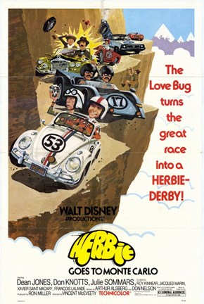 Framed Herbie Goes to Monte Carlo Print