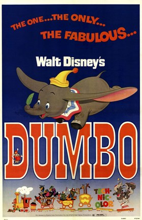 Framed Dumbo The One... The Only.. Print