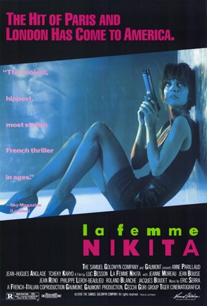 Framed La Femme Nikita - Blue Print