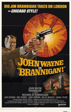 Framed Brannigan John Wayne Print