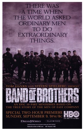 Framed Band of Brothers Extraordinary Things Print