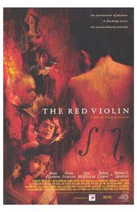 Framed Red Violin Print
