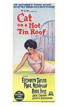 Framed Cat on a Hot Tin Roof Newman, Ives &amp; Taylor Print