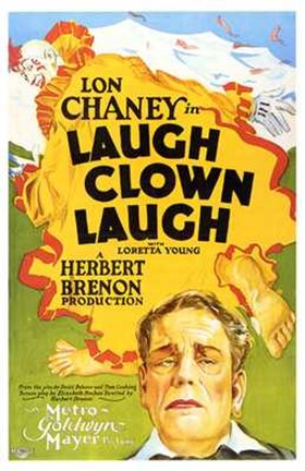 Framed Laugh  Clown  Laugh Print