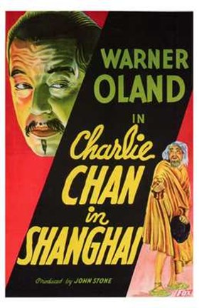 Framed Charlie Chan in Shanghai Print