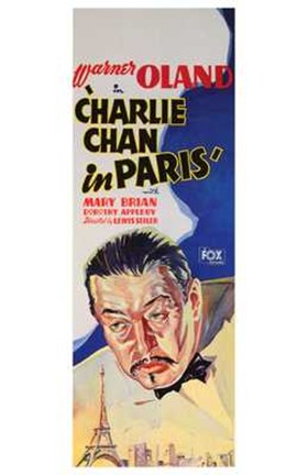 Framed Charlie Chan in Paris Print