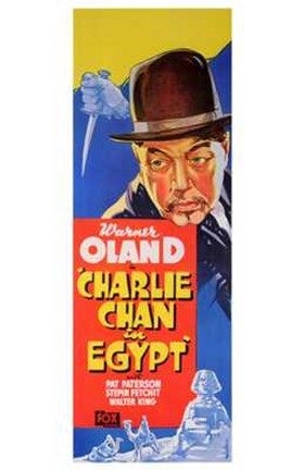 Framed Charlie Chan in Egypt Print
