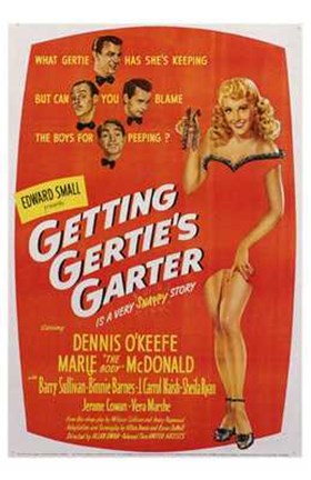 Framed Getting Gertie&#39;s Garter Print