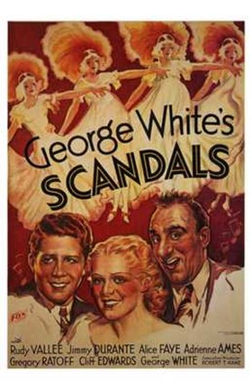 Framed George White&#39;s Scandals Print
