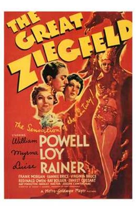 Framed Great Ziegfeld red Print