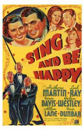 Framed Sing and Be Happy Print