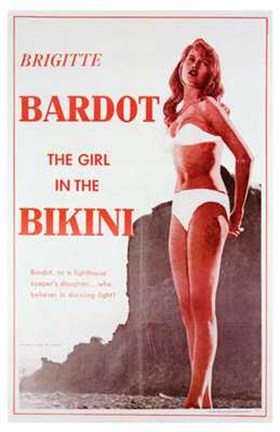Framed Girl in the Bikini Print