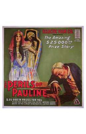 Framed Perils of Pauline Amazing Story Print