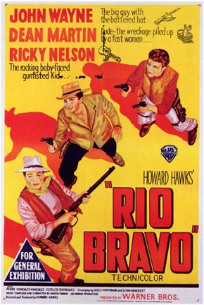 Framed Rio Bravo - yellow Print