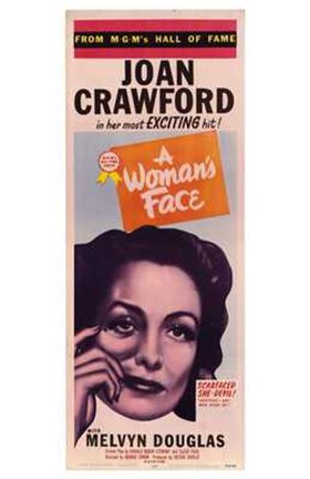 Framed Woman&#39;s Face Print