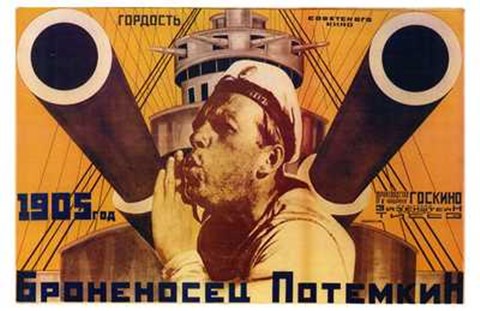 Framed Battleship Potemkin Russian Print