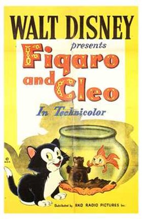 Framed Figaro and Cleo Print