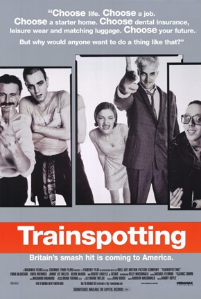 Framed Trainspotting - characters Print