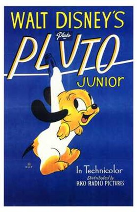 Framed Pluto Junior Print