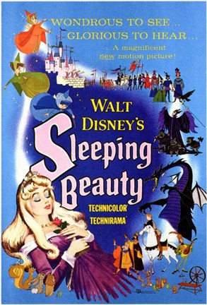 Framed Sleeping Beauty Wondrous to See Glorious to Hear Print