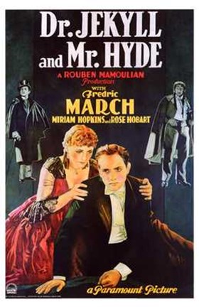 Framed Dr Jekyll and Mr Hyde Fredric March Print