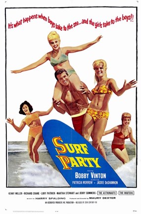 Framed Surf Party Print