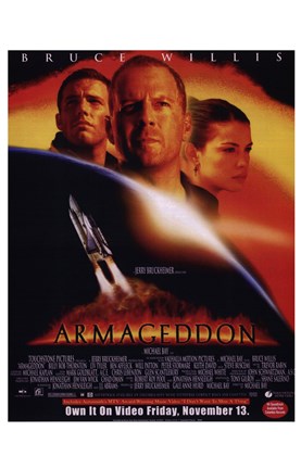 Framed Armageddon Bruce Willis Print