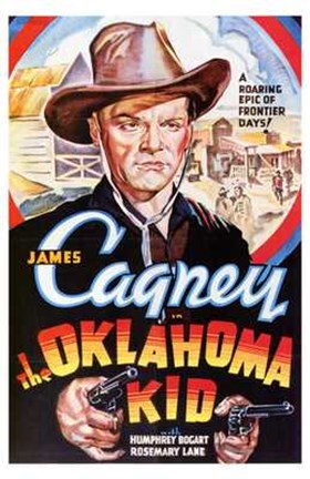 Framed Oklahoma Kid Cagney Print