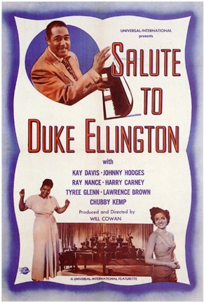 Framed Salute to Duke Ellington Print