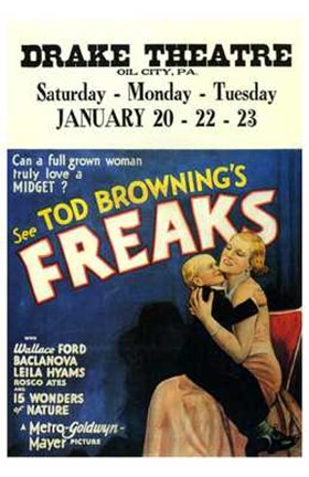 Framed Freaks - Tod Bowning Print