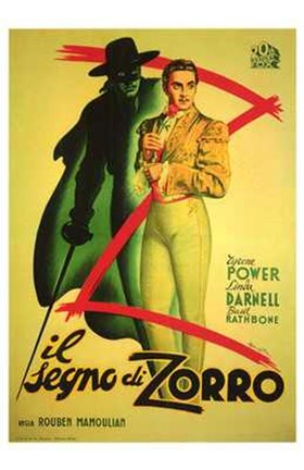 Framed Mark of Zorro (spanish) Print