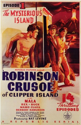 Framed Robinson Crusoe of Clipper Island Episode I Print