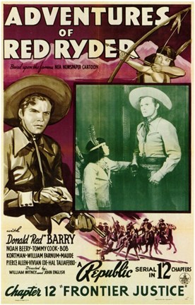 Framed Adventures of Red Ryder movie poster Print