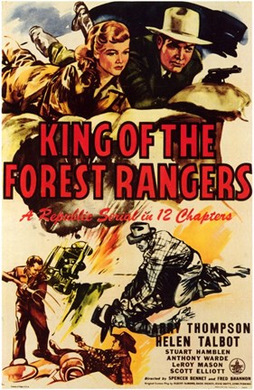 Framed King of the Forest Rangers Print