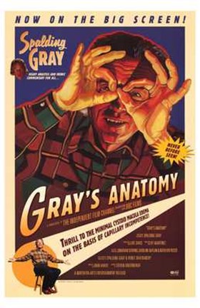 Framed Gray&#39;s Anatomy Print