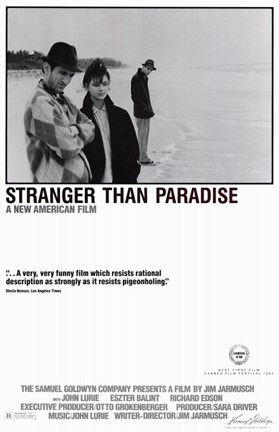 Framed Stranger Than Paradise Black and White Print