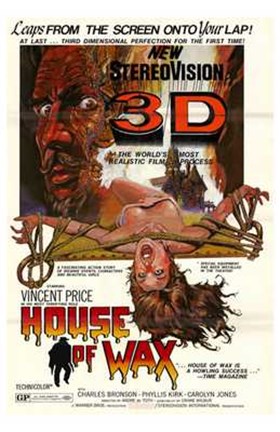 Framed House of Wax Vincent Price 3D Print
