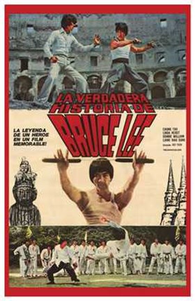 Framed Bruce Lee: the Man  the Myth Print