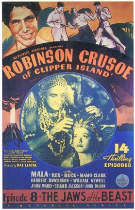 Framed Robinson Crusoe of Clipper Island Episode 8 Print