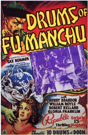 Framed Drums of Fu Manchu Print