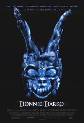 Framed Donnie Darko - Blue Skull Print