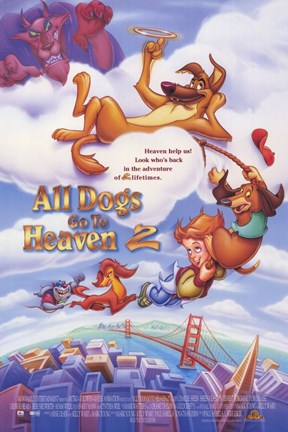 Framed All Dogs Go to Heaven 2 Print