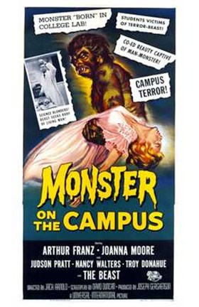 Framed Monster on the Campus Arthur Franz Print