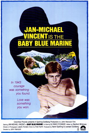 Framed Baby Blue Marine Print